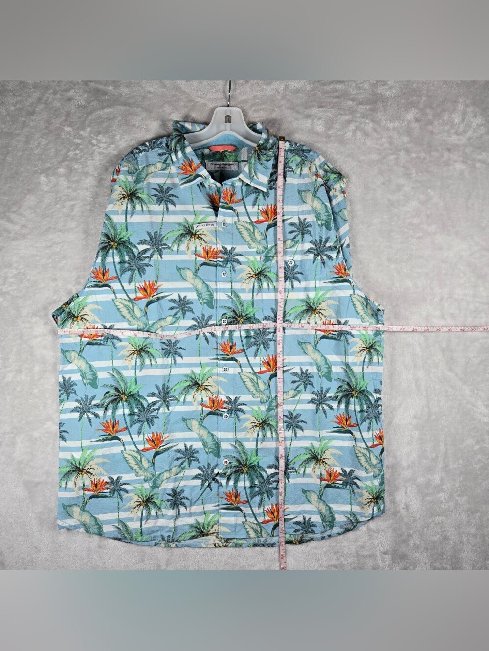 Tommy Bahama Mens XL Button Shirt Nova Wave Palmero Stripe Floral Seersucker NWT - Picture 6 of 10